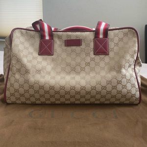 Gucci carryall duffel bag